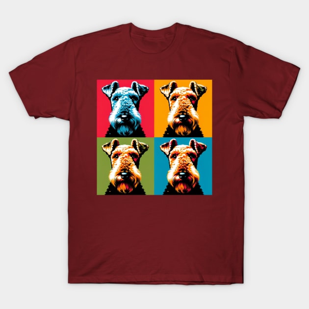 Airedale Terrier Pop Art - Dog Lovers T-Shirt by PawPopArt
